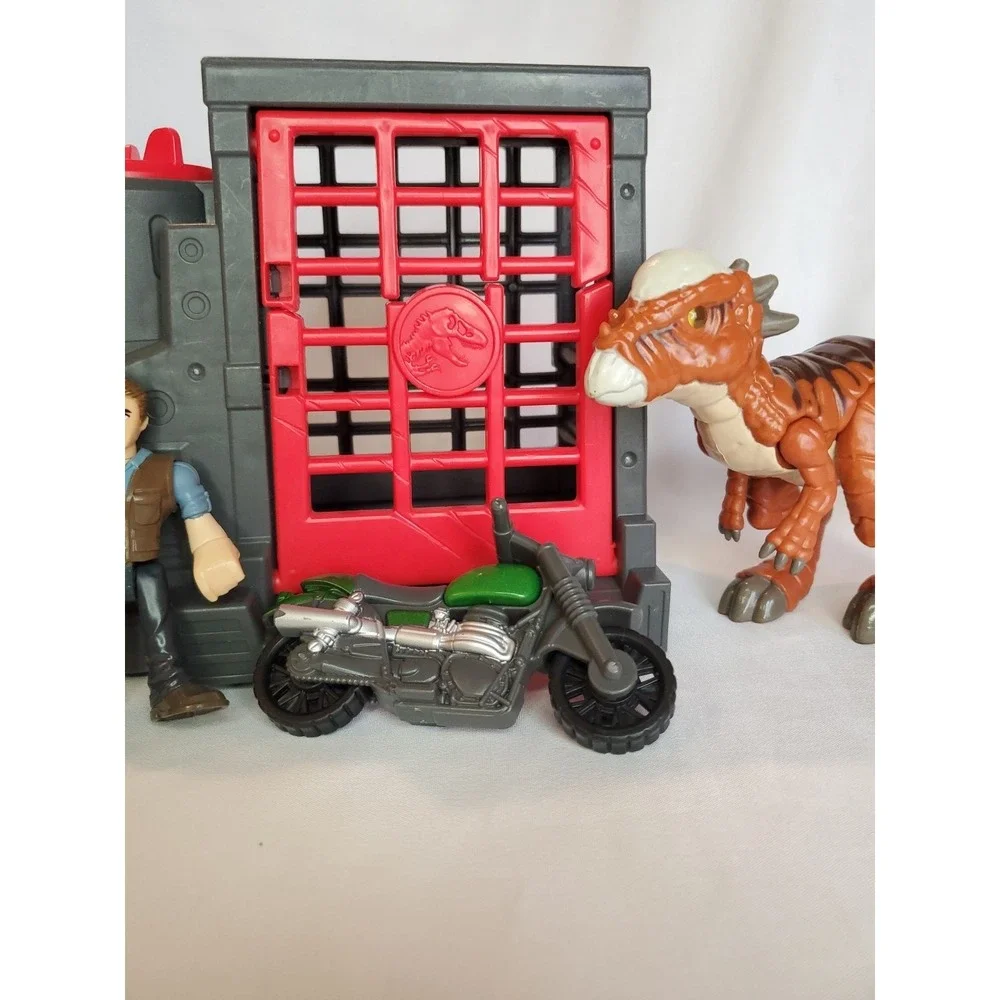 Imaginext Jurassic Park World Owen Stygimoloch Dinosaur Truck Vehicle Motorcycle